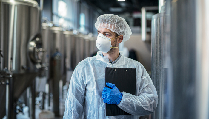 Food safety inspection of a food production facility 