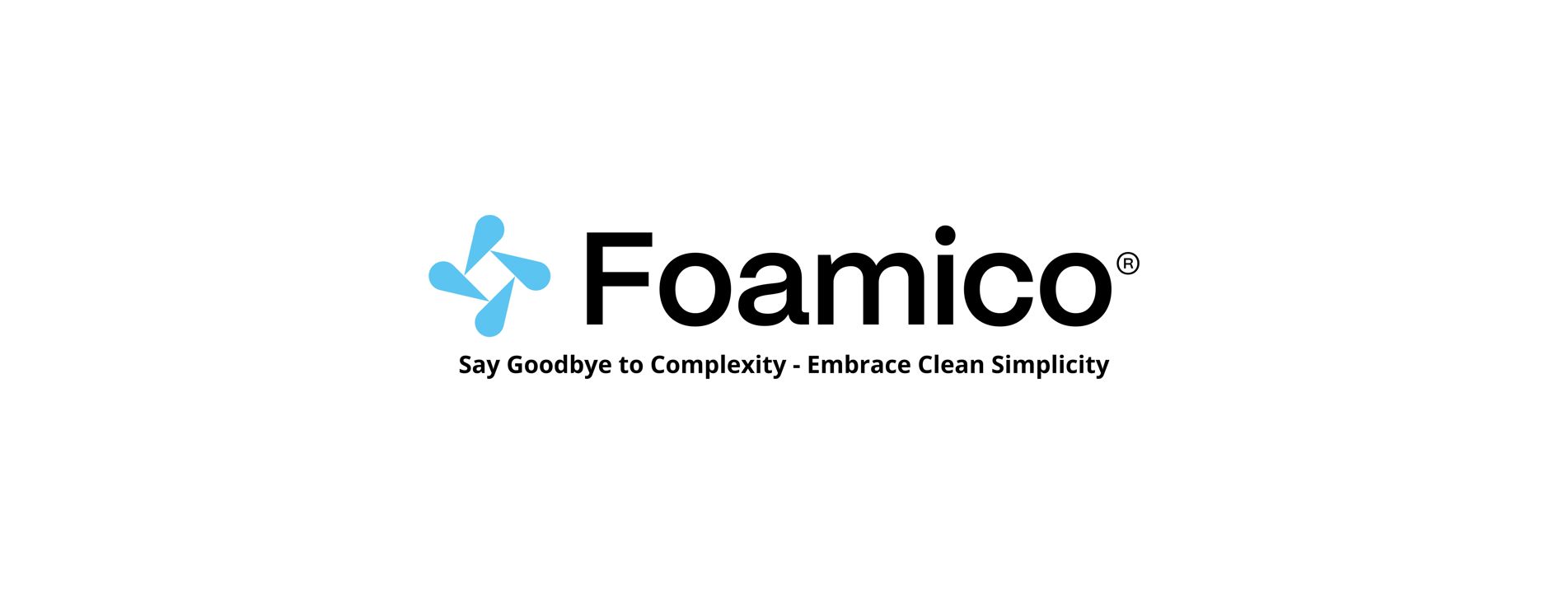 Logo and tagline of Foamico